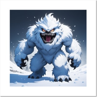 Cool yeti Posters and Art